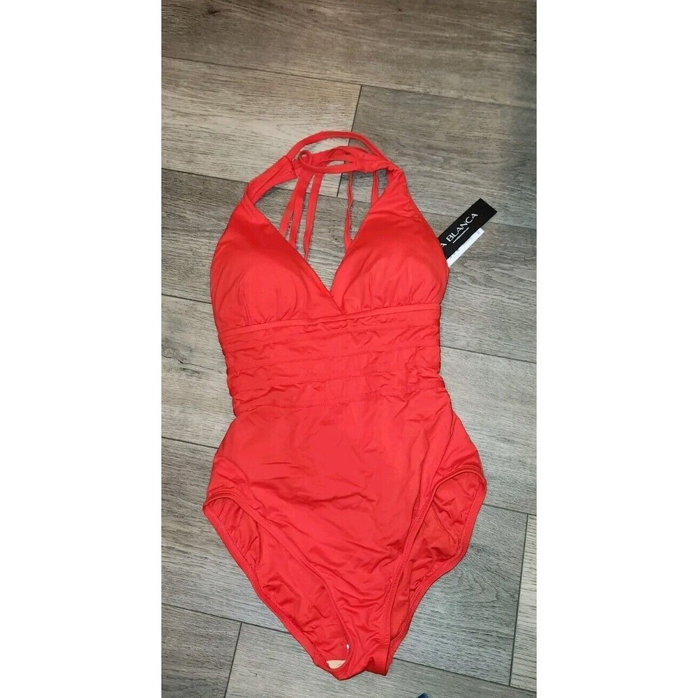 La Blanca Women's Island Goddess Multi-Strap Cross Size Large